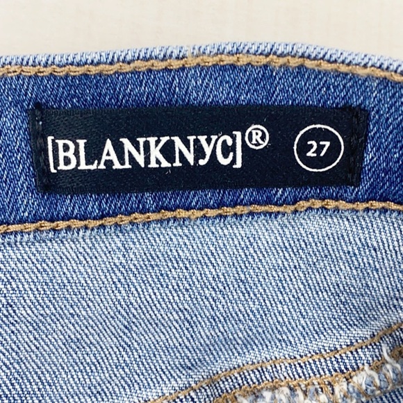 Blank NYC Way Back When Denim Skirt Raw Hem - Picture 13 of 13